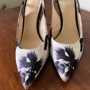 Nine West Margot fabric Slingback heels